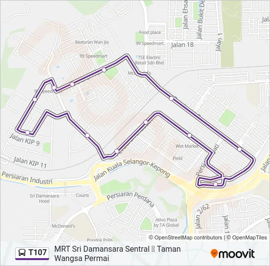 T107  Line Map