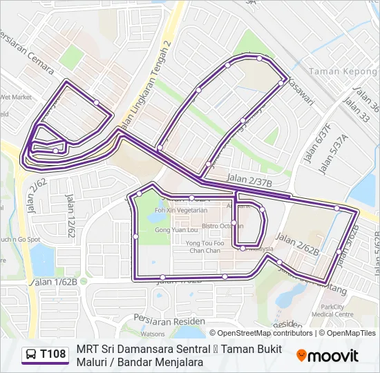 T108  Line Map
