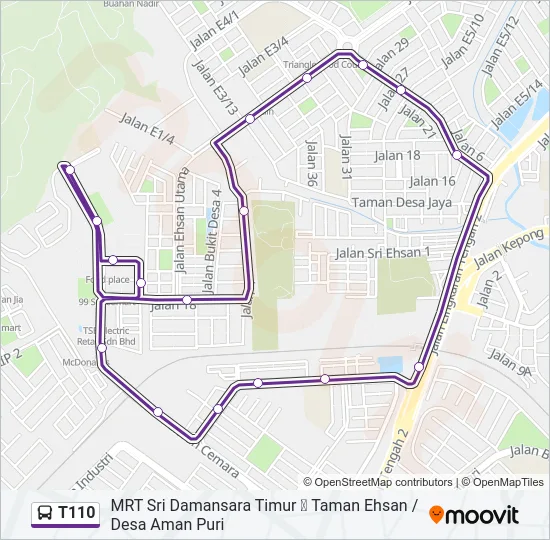 T110  Line Map