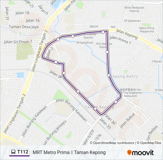 T112  Line Map