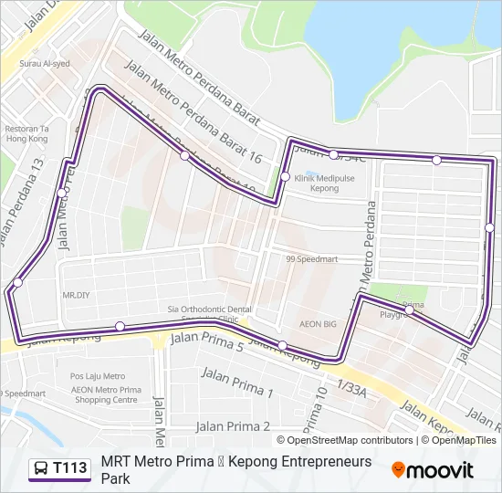 T113  Line Map