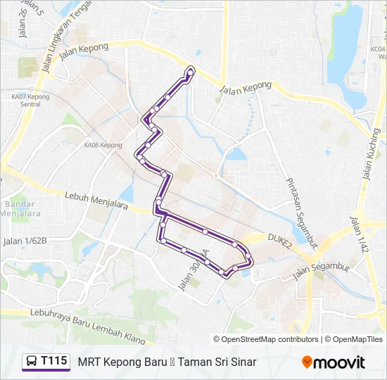 T115  Line Map