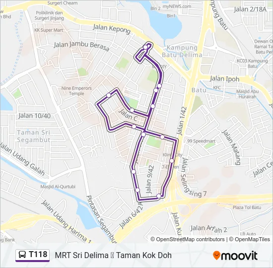 T118  Line Map