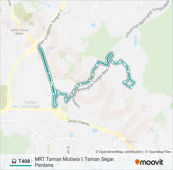 T408  Line Map
