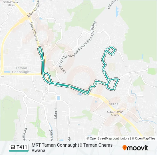 T411  Line Map