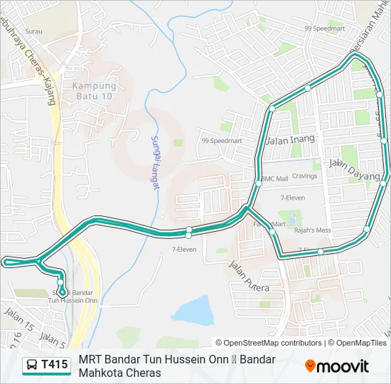 T415  Line Map
