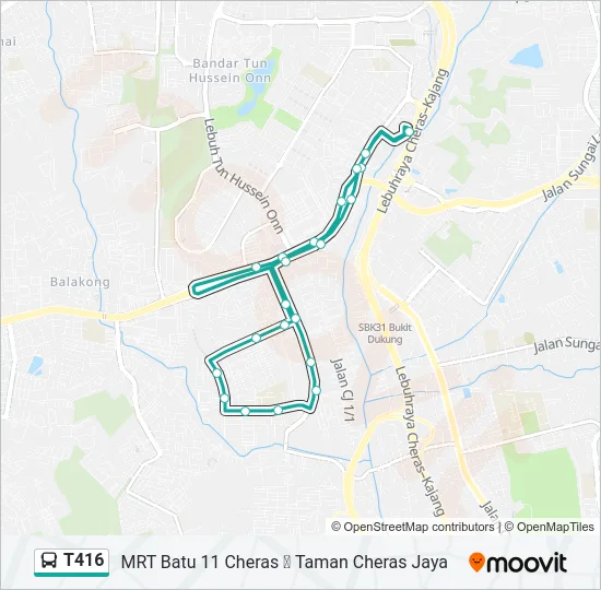 T416  Line Map