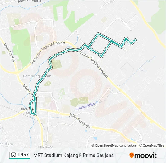 T457  Line Map