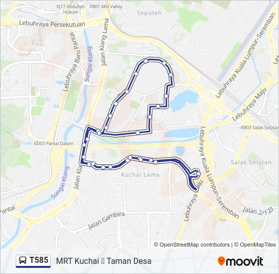 T585  Line Map