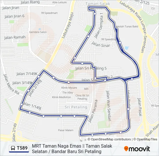 T589  Line Map
