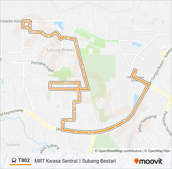 T802  Line Map