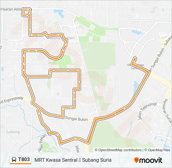 T803  Line Map