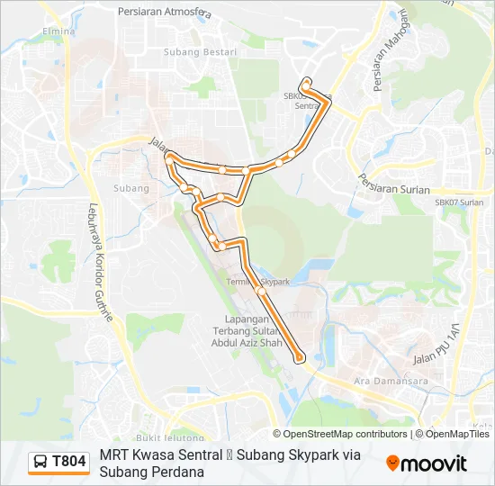 T804  Line Map