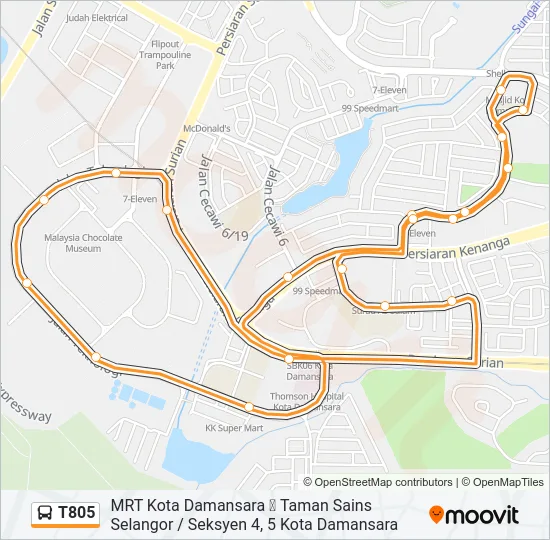 T805  Line Map