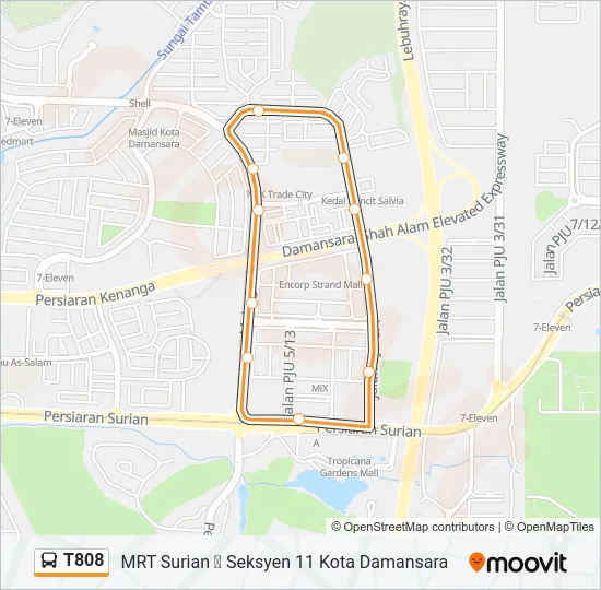T808  Line Map