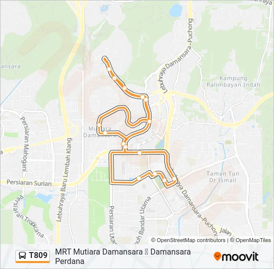 T809  Line Map