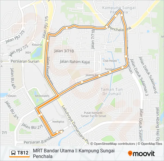 T812  Line Map