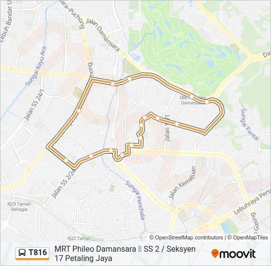 T816  Line Map