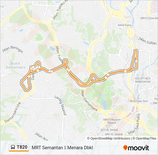 T820  Line Map