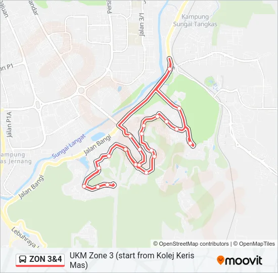ZON 3&4 Bus Line Map