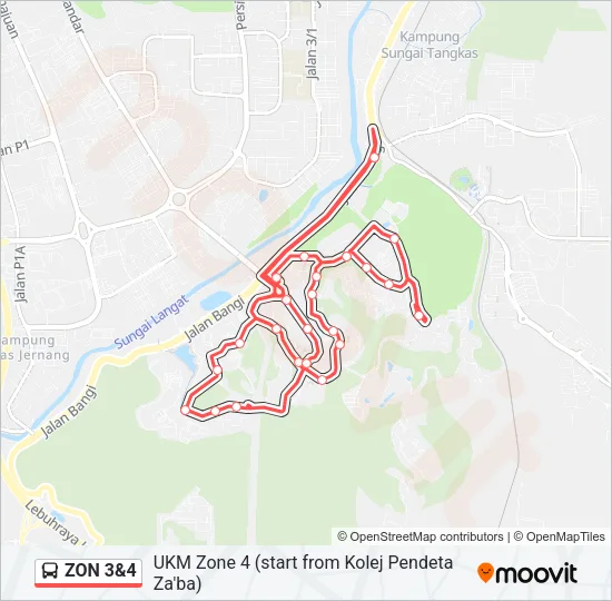 ZON 3&4 Bus Line Map