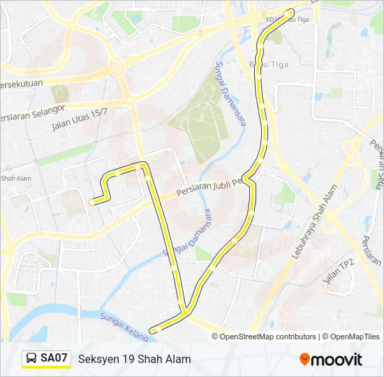 SA07 Bus Line Map