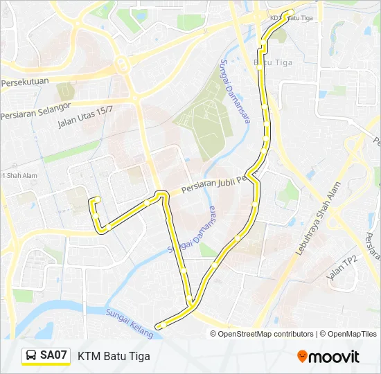 SA07 Bus Line Map