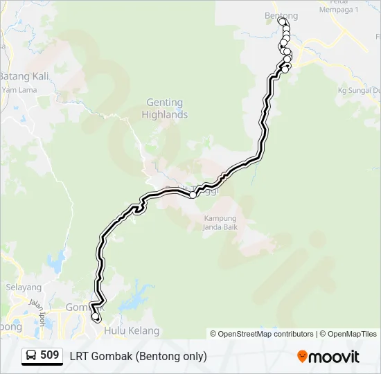 509 Bus Line Map