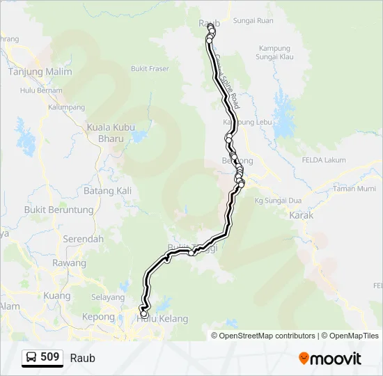 509 Bus Line Map