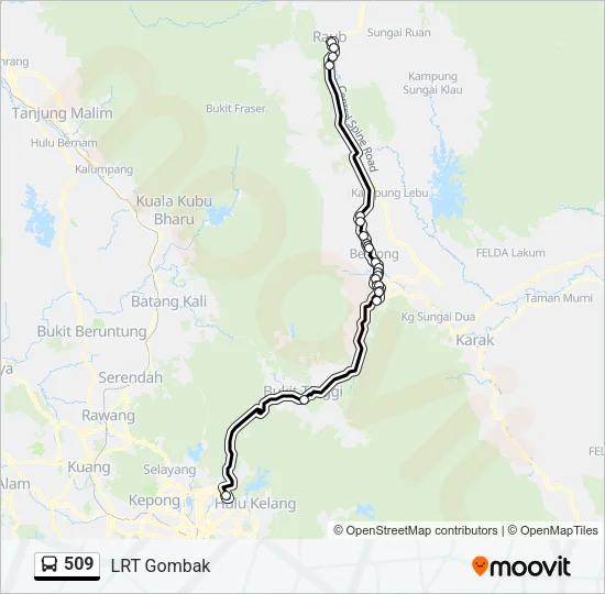 509 Bus Line Map