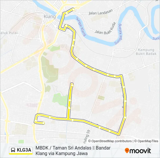 KLG3A Bus Line Map