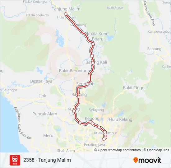 2 Train Line Map