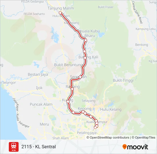 2 Train Line Map