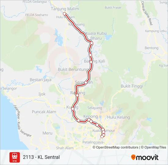 2 Train Line Map