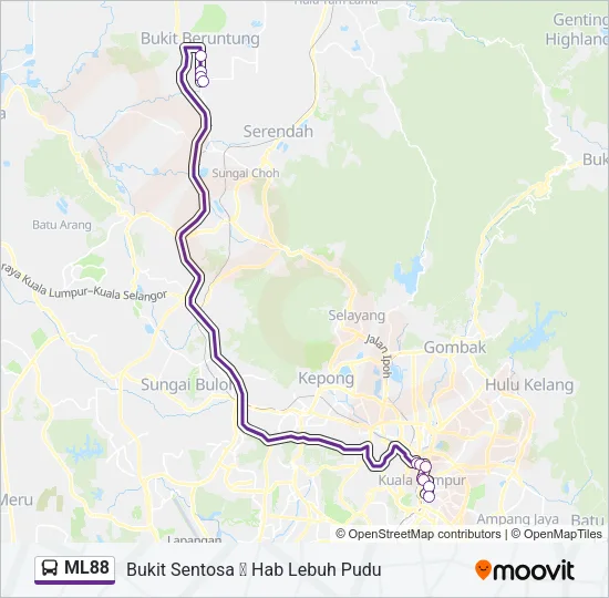 ML88 Bus Line Map
