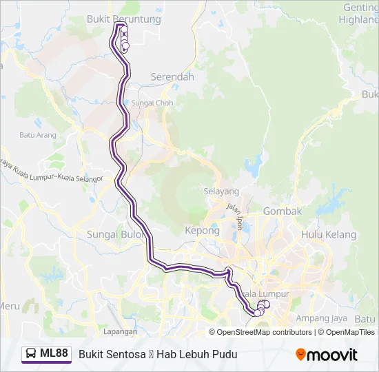 ML88 Bus Line Map