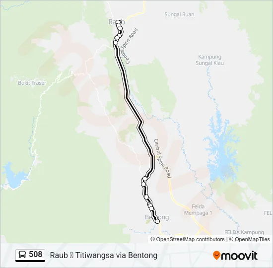 508 Bus Line Map