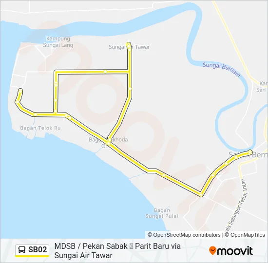 SB02 Bus Line Map