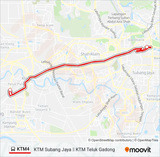 KTM4 Bus Line Map