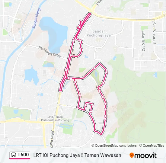 T600  Line Map