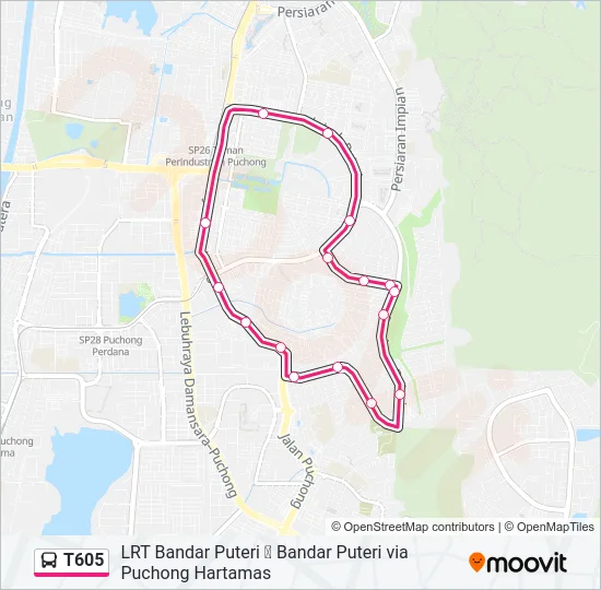 T605  Line Map