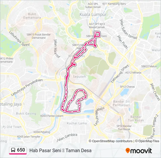 650  Line Map