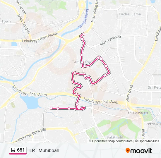 651  Line Map