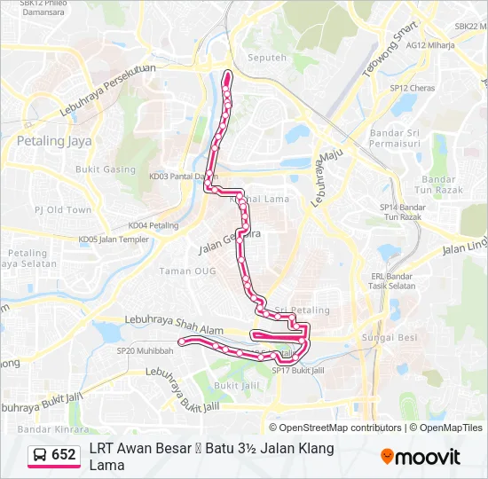 652  Line Map
