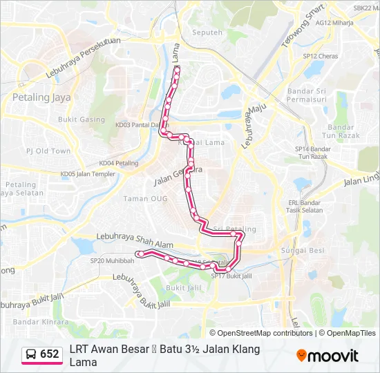 652  Line Map