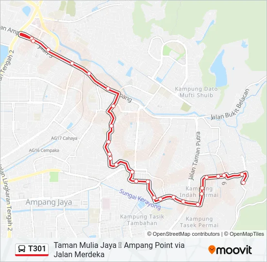 T301  Line Map