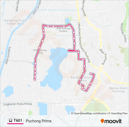 T601  Line Map