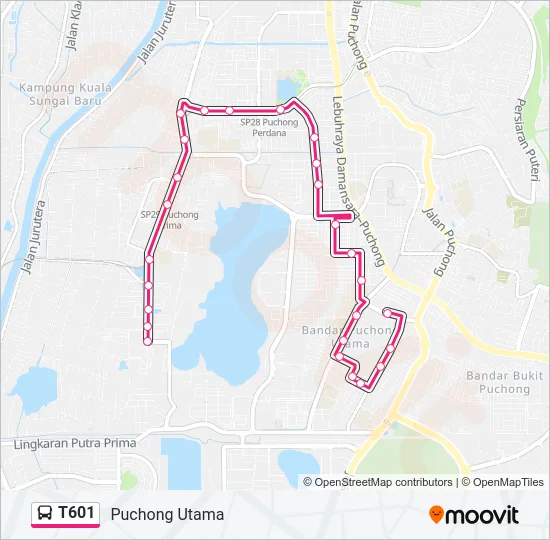 T601  Line Map