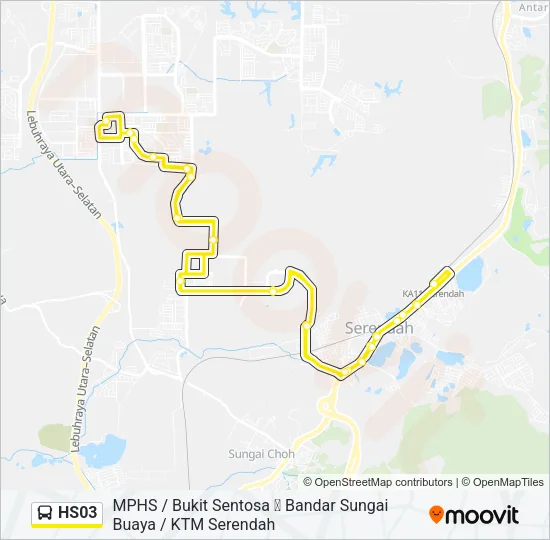 HS03 Bus Line Map