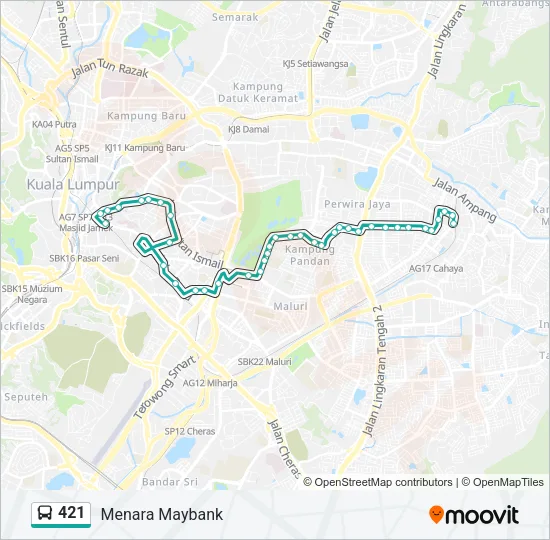421  Line Map